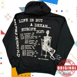 kenny sau A7x World Merch Shop Avenged Sevenfold Europe Tour Libad Hoodie