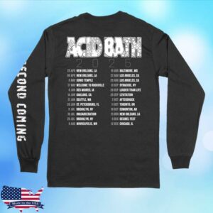 kenny sau Acid Bath Official Merch Shop Tour Long Sleeve Shirt