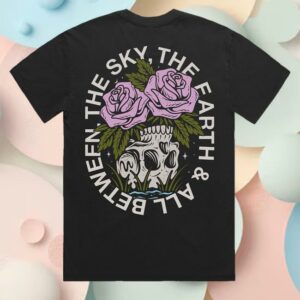 kenny sau Architects Official Store Merch Shop Head Full Of Flowers Black Tee