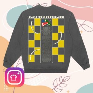 kenny sau Cage The Elephant Merch Store Abstract Checkered Tour Sweatshirt