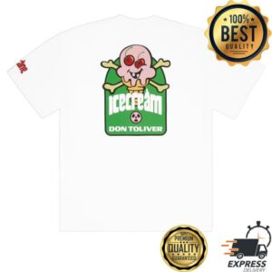 kenny sau Don Toliver Music Official Store Merch Icecream Cones Bones Octane White Shirt
