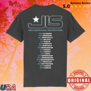 kenny sau Jls Official Merch Shop Jls Stage Photo Dateback Charcoal Shirt