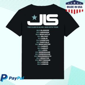 kenny sau Jls Official Merch Shop The Club Is Alive Dateback Black Shirt kenny sau Jls Official Merch Shop The Club Is Alive Dateback Black Shirt