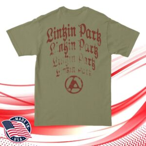 kenny sau Linkin Park Official Store Merch Arch Repeat Light Olive Shirt
