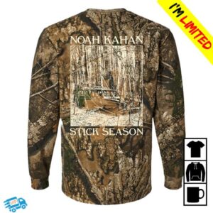 kenny sau Noah Kahan Store Merch Shop Stick Season Camo Long Sleeve Shirt kenny sau Noah Kahan Store Merch Shop Stick Season Camo Long Sleeve Shirt