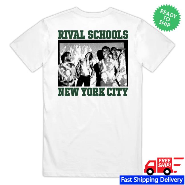 kenny sau Rival Schools Merch Nyc Photo White Shirt kenny sau Rival Schools Merch Nyc Photo White Shirt