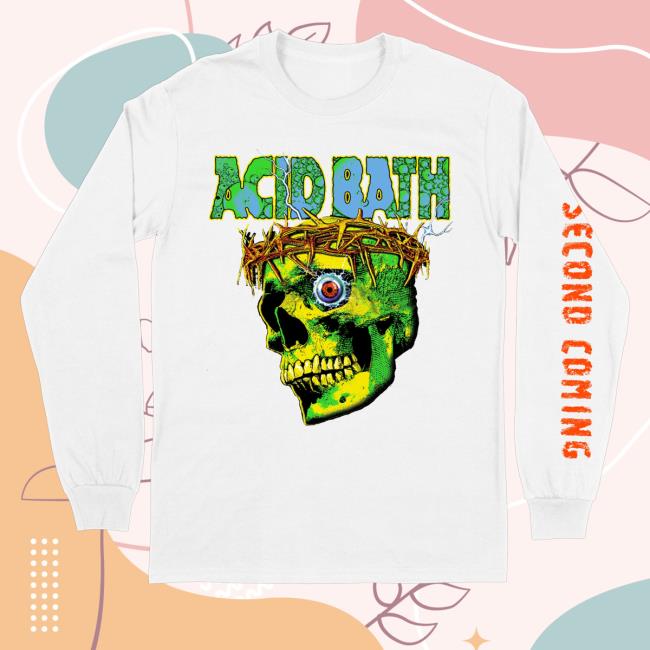 kenny trc Acid Bath Official Merch Shop White Tour Long Sleeve Shirt kenny trc Acid Bath Official Merch Shop White Tour Long Sleeve Shirt