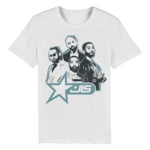 kenny trc Jls Official Merch Shop Jls Star Logo Dateback White Shirt