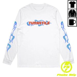 kenny trc Turnstile Merch Shop Turnstile Flames Long Sleeve Shirt