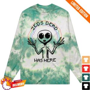 kenny trc Zeds Dead Merch Shop Zeds Dead Was Here V2 Tie Dye Green Long Sleeve Shirt