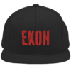Ekoh Music Merch Store Broken Stencil Snapback Black Red