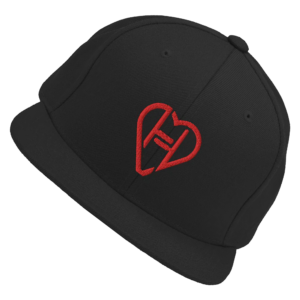 Ekoh Music Merch Store Heartagram Snapback Black Red0