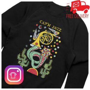 kenny 2025 Ambient Inks Merch Shop Capn Jazz Horn Crewnecke
