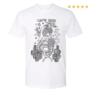 kenny 2025 Ambient Inks Merch Shop Capn Jazz Horn Tee White