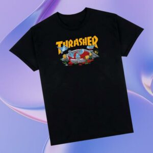 kenny 808 Skate Merch Store Thrasher Bloodbath T Shirt Blacka