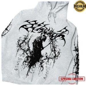 kenny 8Thwndr Merch Shop Scripture Reaper Hoodie Greyw