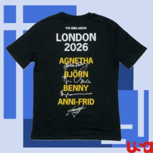 kenny Abba Voyage Merch Store 2026 Signature Tee Blacka