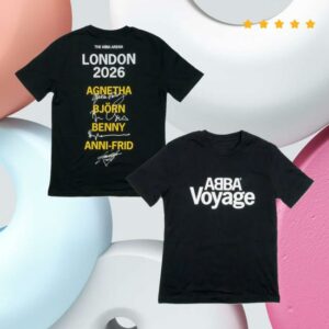 kenny Abba Voyage Merch Store 2026 Signature Tee Blackaa