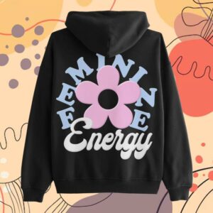 kenny Alexandra Kay Merch Store Feminine Energy Black Hoodiea