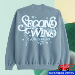 kenny Alexandra Kay Merch Store Starry Pigment Slate Blue Crewnecka