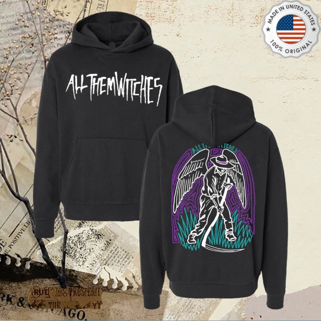 kenny All Them Witches Store Merch Reaper Black Hoodiess kenny All Them Witches Store Merch Reaper Black Hoodiess