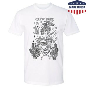 kenny Ambient Inks Merch Capn Jazz Horn Tee White