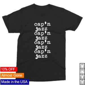 kenny Ambient Inks Merch Capn Jazz Type Tee Black