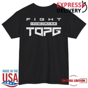 kenny Andrew Tate Merch Official Top G Fight Team Tee Black