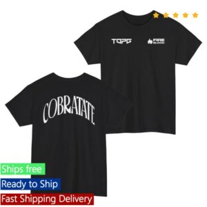 kenny Andrew Tate Merch Top G Fight Team X Fireblood Tee Black1