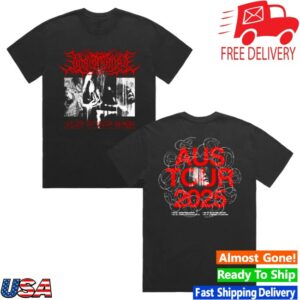 kenny Artist First Merch Lorna Shore Aus Tour 2025 T Shirt Black