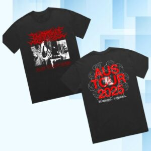 kenny Artist First Merch Lorna Shore Aus Tour 2025 T Shirt Black0