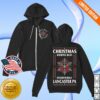 kenny August Burns Red Merch Christmas Zip Up Hoodie