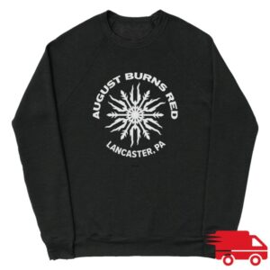 kenny August Burns Red Merch Snowflake Crew Neck Sweatshirt Limited