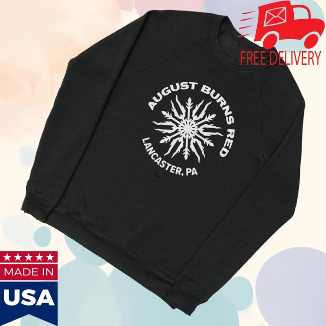 kenny August Burns Red Merch Snowflake Crew Neck Sweatshirt Limited1 kenny August Burns Red Merch Snowflake Crew Neck Sweatshirt Limited1