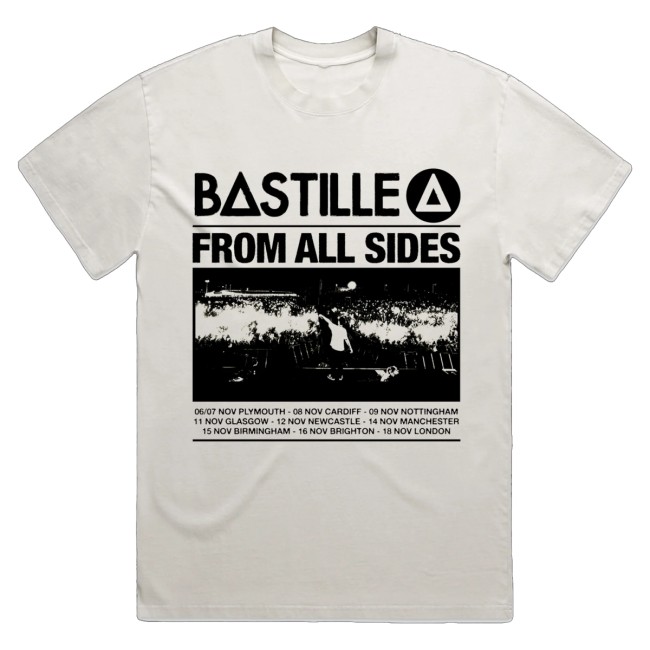 kenny Bastille Merch Bastille Live Tour Natural T Shirt kenny Bastille Merch Bastille Live Tour Natural T Shirt