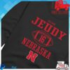 kenny Big Ten Store Shop Elijah Jeudy Rally Mens Black Nebraska Cornhuskers Nil Sport Icon Crew Sweatshirtw
