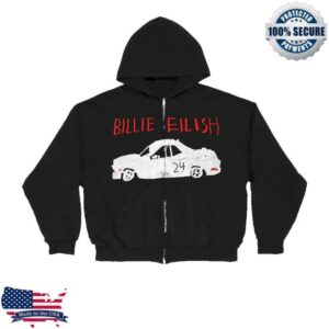 kenny Billie Eilish Merch Shop Hanging Blohsh White Hoodie