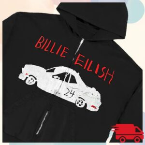 kenny Billie Eilish Merch Shop Hanging Blohsh White Hoodiee