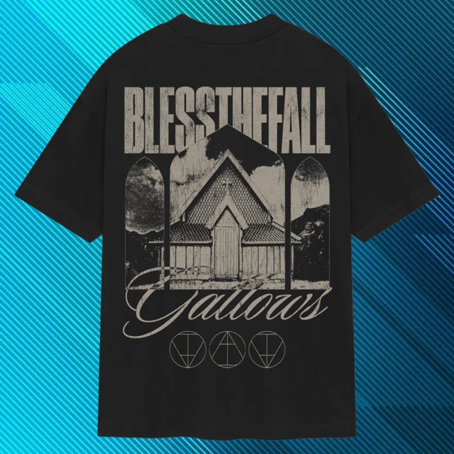 kenny Blessthefall Merch Stained Glass Shirt Black kenny Blessthefall Merch Stained Glass Shirt Black