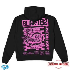 kenny Blink 182 Merch Missionary Impossible Pink Brickwall Pullover Hoodie