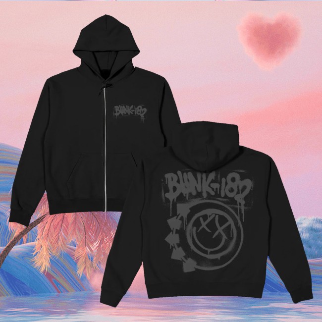 kenny Blink 182 Merch Spray Paint Smiley Black Zip Hoodie1 kenny Blink 182 Merch Spray Paint Smiley Black Zip Hoodie1