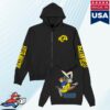 Blink-182 Merch Store Blink-182 X La Rams Wide Receiver Black Zip Hoodie 2 kenny Blink 182 Merch Store Blink 182 X La Rams Wide Receiver Black Zip Hoodiess