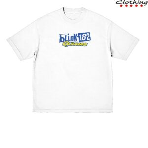 kenny Blink 182 Merch Store Blink 182 X La Rams Wide Receiver White Shirt