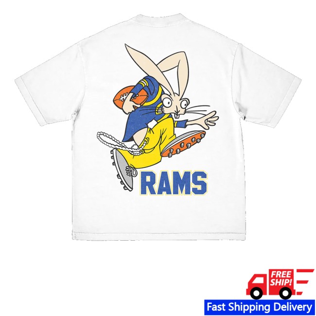 kenny Blink 182 Merch Store Blink 182 X La Rams Wide Receiver White Shirts kenny Blink 182 Merch Store Blink 182 X La Rams Wide Receiver White Shirts