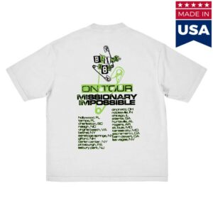 kenny Blink 182 Merch White Skull 2025 Tour Tee