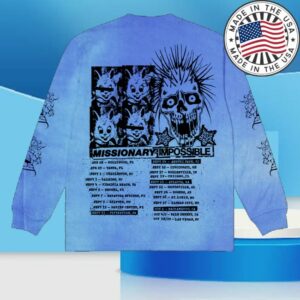 kenny Blink 182 Store Merch Missionary Impossible 2025 Tour Blue Longsleeve