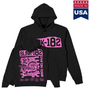 kenny Blink 182 Store Shop Merch Missionary Impossible Pink Brickwall Pullover Hoodie
