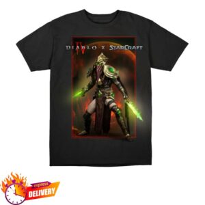 kenny Blizzard Gear Merch Store Diablo X Starcraft The Dark Prelate Black Shirts