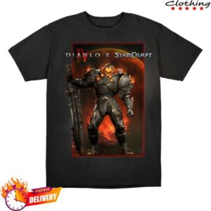 kenny Blizzard Gear Merch Store Diablo X Starcraft The Rebel Marshall Black Shirt