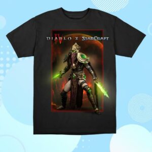 kenny Blizzard Gear Store Merch Shop Diablo X Starcraft The Dark Prelate Black T Shirt